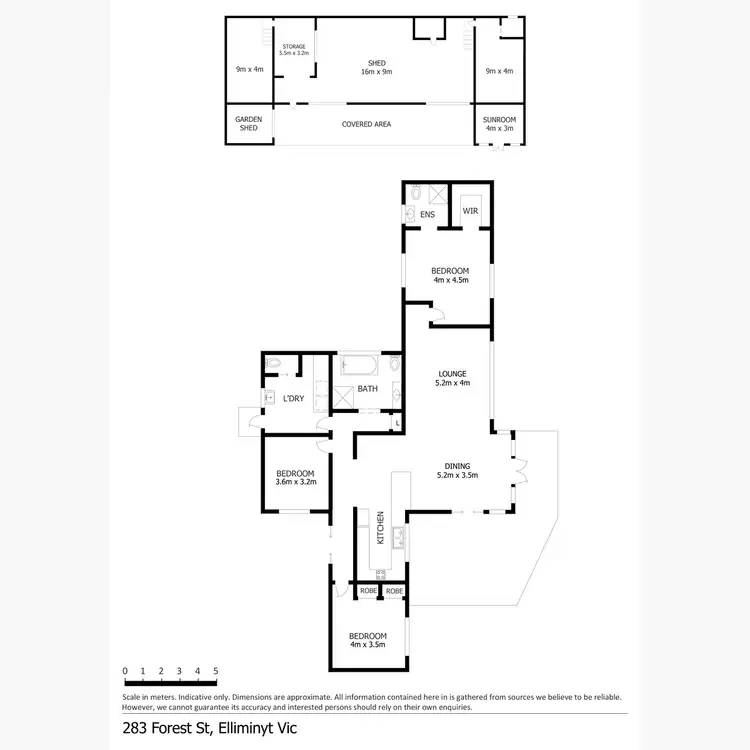 Floorplan of Homely house listing, 283 Forest Street, Elliminyt VIC 3250