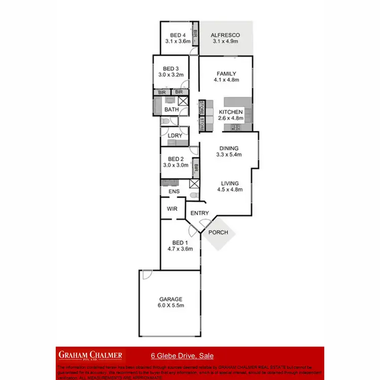 Floorplan of Homely house listing, 6 Glebe Drive, Sale VIC 3850