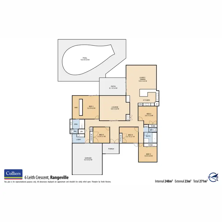 Floorplan of Homely house listing, 6 Leith Crescent, Rangeville QLD 4350