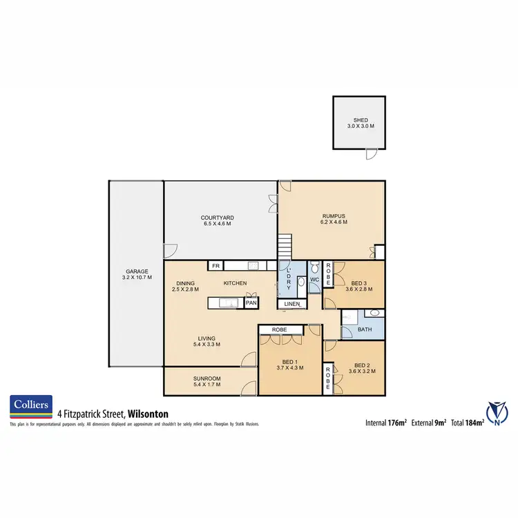 Floorplan of Homely house listing, 4 Fitzpatrick Street, Wilsonton Heights QLD 4350