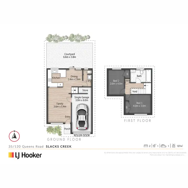 Floorplan of Homely townhouse listing, 35/120 Queens Road, Slacks Creek QLD 4127