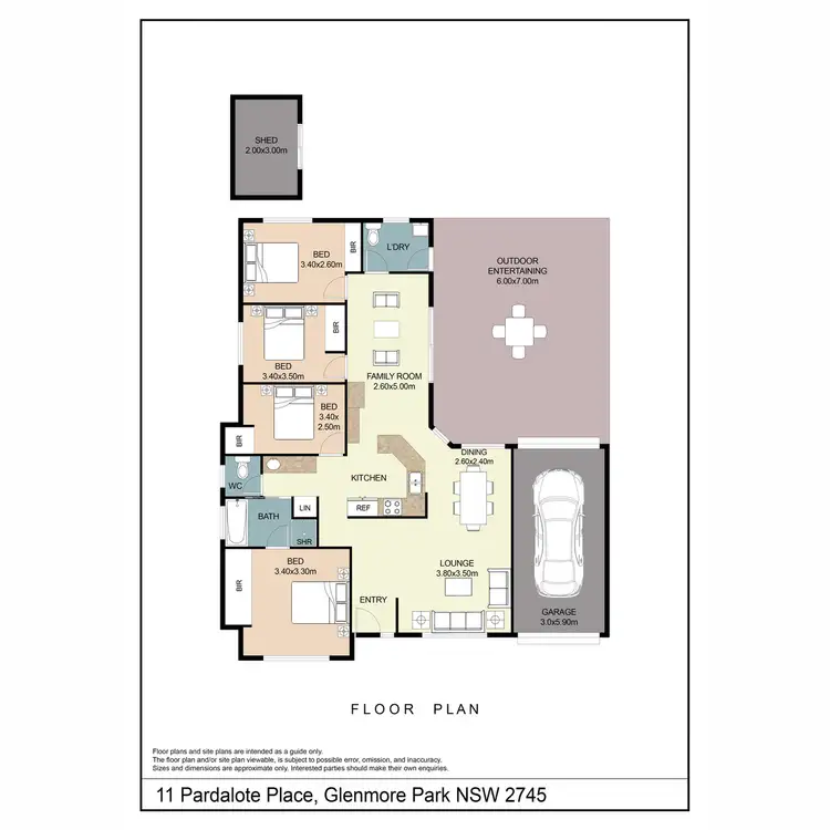 Floorplan of Homely house listing, 11 Pardalote Place, Glenmore Park NSW 2745