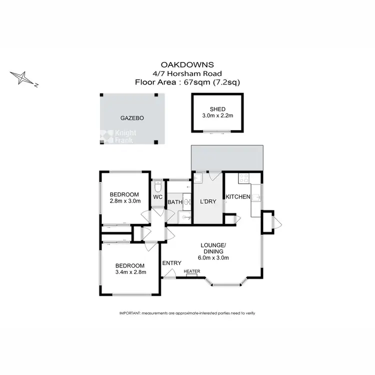 Floorplan of Homely villa listing, 4/7 Horsham Road, Oakdowns TAS 7019