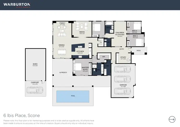 Floorplan of Homely house listing, 6 Ibis Place, Scone NSW 2337