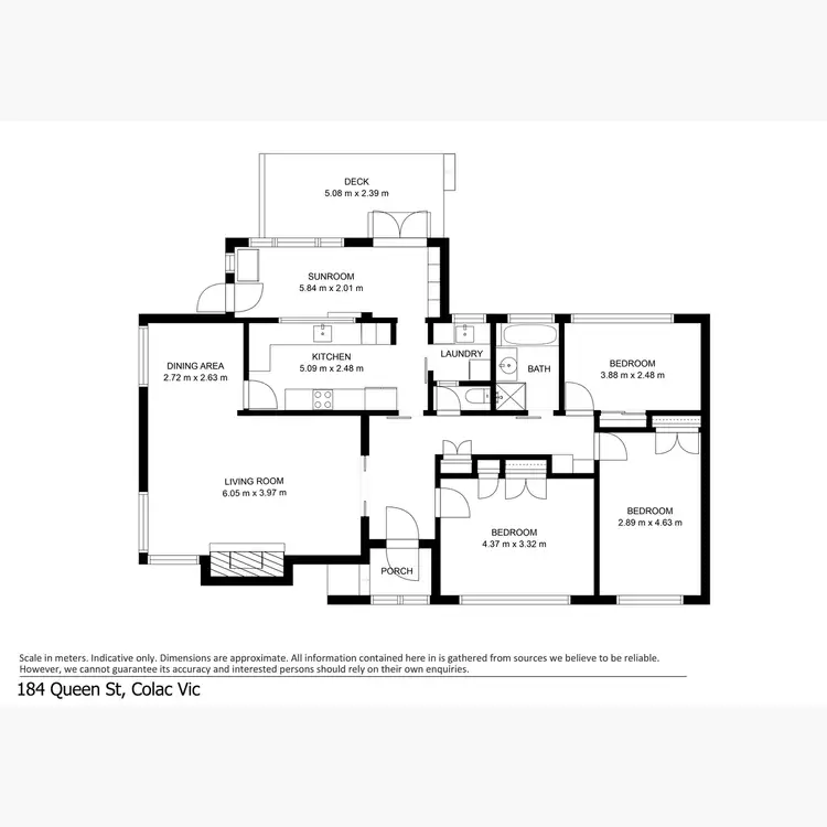 Floorplan of Homely house listing, 184 Queen Street, Colac VIC 3250