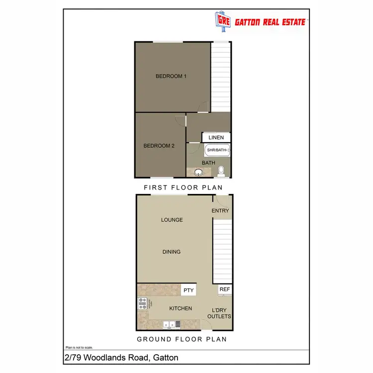 Floorplan of Homely townhouse listing, 2/79 Woodlands Road, Gatton QLD 4343