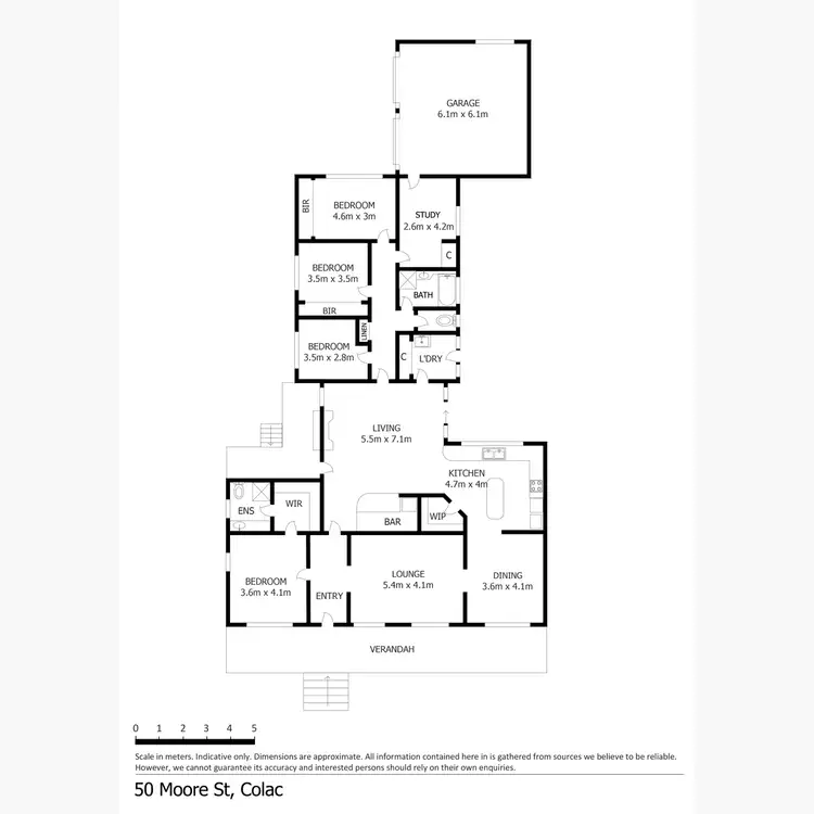 Floorplan of Homely house listing, 50 Moore Street, Colac VIC 3250