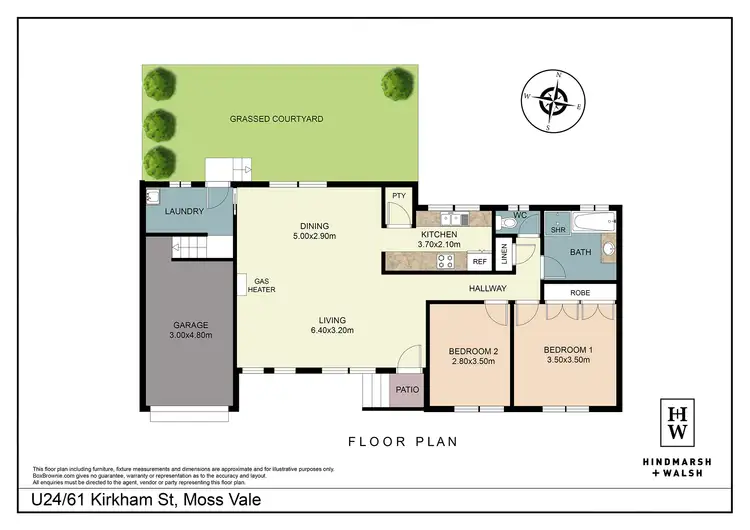 Floorplan of Homely apartment listing, 24/61 Kirkham Street, Moss Vale NSW 2577