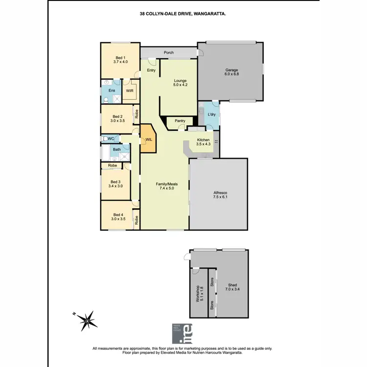 Floorplan of Homely house listing, 38 Collyn-Dale Drive, Wangaratta VIC 3677