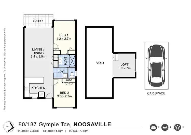 Floorplan of Homely apartment listing, 80/187 Gympie Terrace, Noosaville QLD 4566