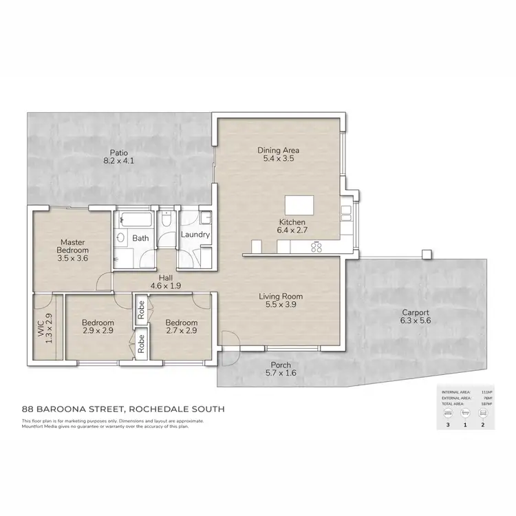 Floorplan of Homely house listing, 88 Baroona Street, Rochedale South QLD 4123
