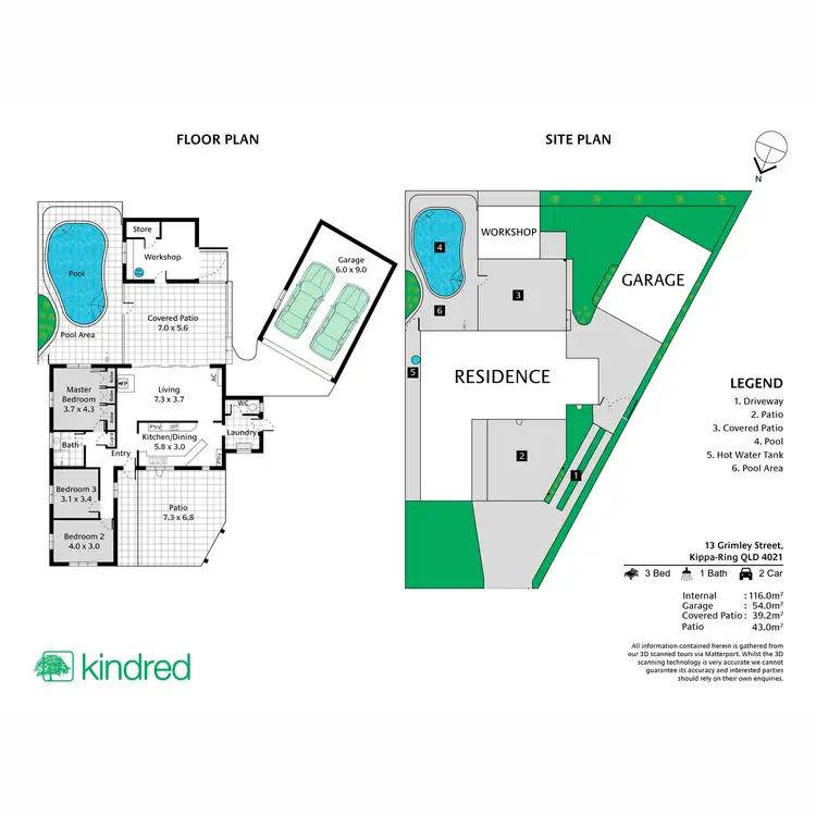 Floorplan of Homely house listing, 13 Grimley Street, Kippa-Ring QLD 4021