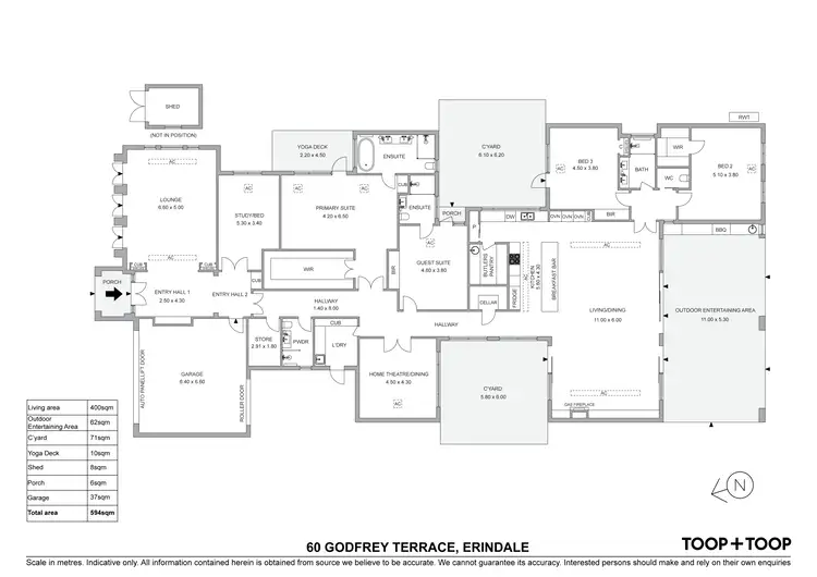 Floorplan of Homely house listing, 60 Godfrey Terrace, Erindale SA 5066