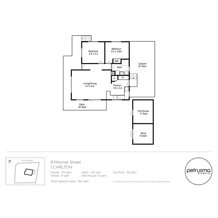 Floorplan of Homely house listing, 8 Moonar Street, Carlton TAS 7173
