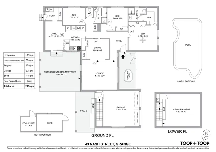 Floorplan of Homely house listing, 43 Nash Street, Grange SA 5022