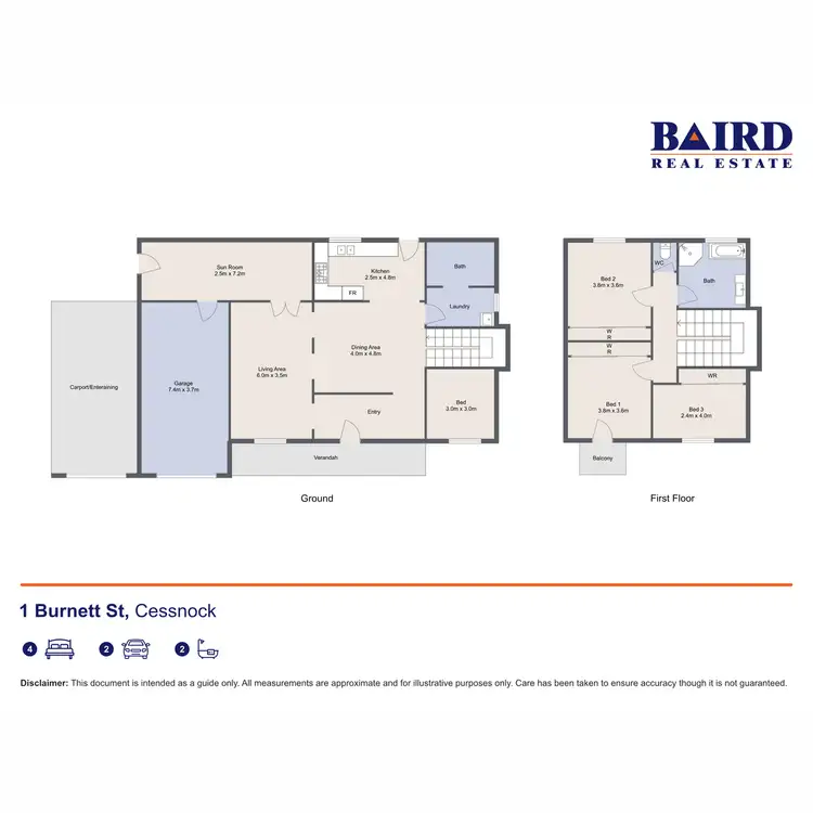 Floorplan of Homely house listing, 1 Burnett Street, Cessnock NSW 2325