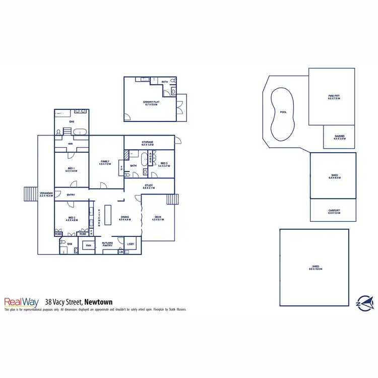 Floorplan of Homely house listing, 38 Vacy Street, Newtown QLD 4350