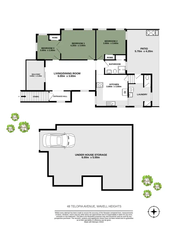 Floorplan of Homely house listing, 48 Telopia Avenue, Wavell Heights QLD 4012