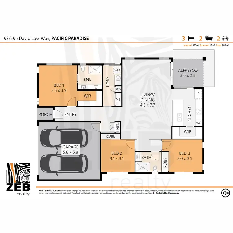 Floorplan of Homely house listing, 93/596 David Low Way, Pacific Paradise QLD 4564