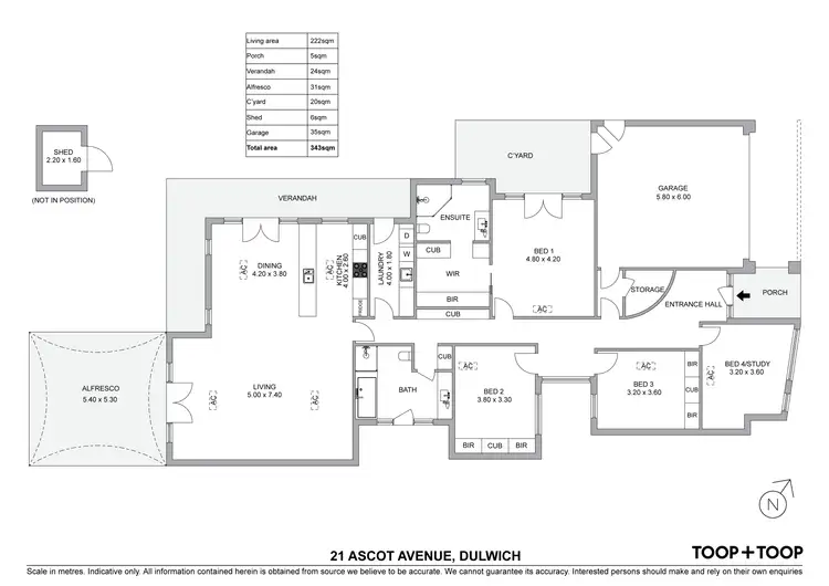 Floorplan of Homely house listing, 21 Ascot Avenue, Dulwich SA 5065