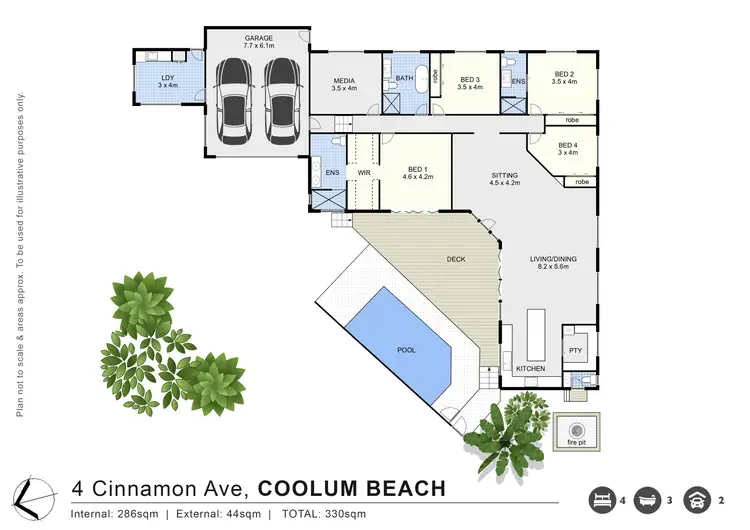 Floorplan of Homely house listing, 4 Cinnamon Avenue, Coolum Beach QLD 4573