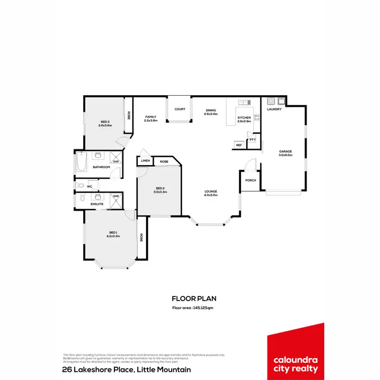 Floorplan of Homely house listing, 26 Lakeshore Place, Little Mountain QLD 4551