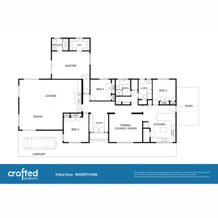 Floorplan of Homely house listing, 9 Resi Drive, Regents Park QLD 4118