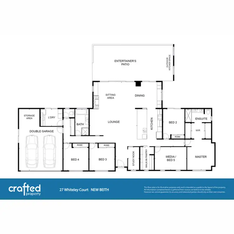 Floorplan of Homely rural property listing, 27 Whiteley Court, New Beith QLD 4124