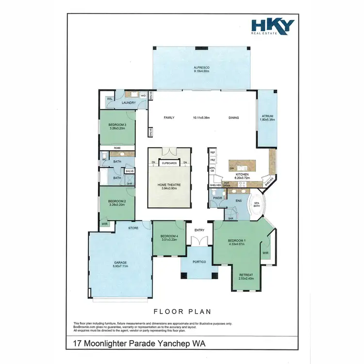 Floorplan of Homely house listing, 17 Moonlighter Way, Yanchep WA 6035