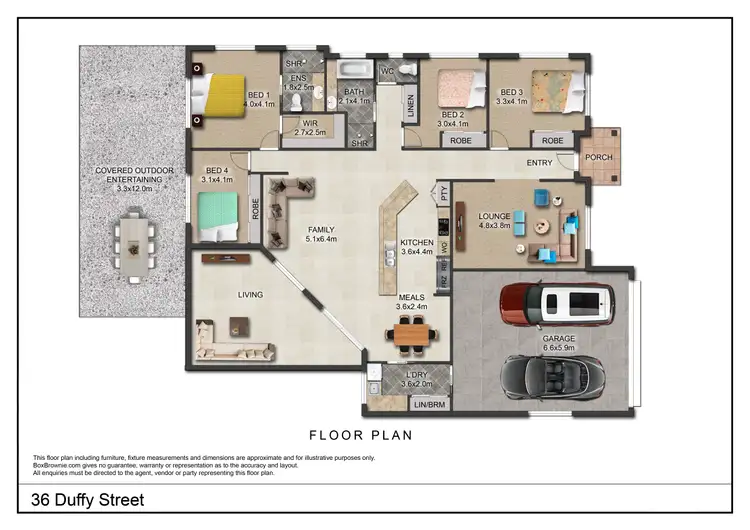 Floorplan of Homely house listing, 36 Duffy Street, Millbank QLD 4670