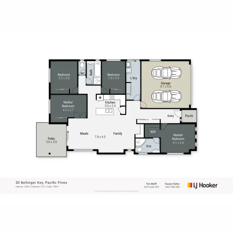 Floorplan of Homely house listing, 30 Bellinger Key, Pacific Pines QLD 4211