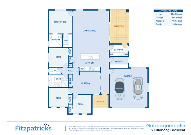 Floorplan of Homely house listing, 9 Billabong Crescent, Gobbagombalin NSW 2650