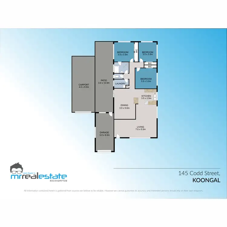 Floorplan of Homely house listing, 145 Codd Street, Koongal QLD 4701