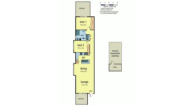 Floorplan of Homely unit listing, 8/4 Civic Square, Croydon VIC 3136
