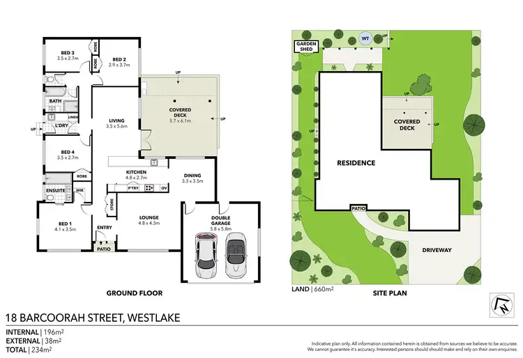 Floorplan of Homely house listing, 18 Barcoorah Street, Westlake QLD 4074