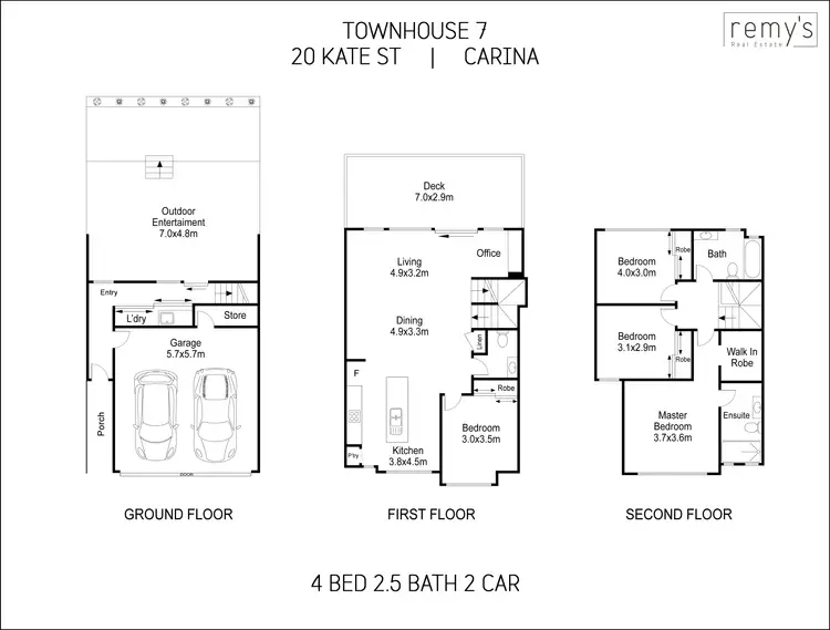 Floorplan of Homely townhouse listing, 7/20 Kate Street, Carina QLD 4152