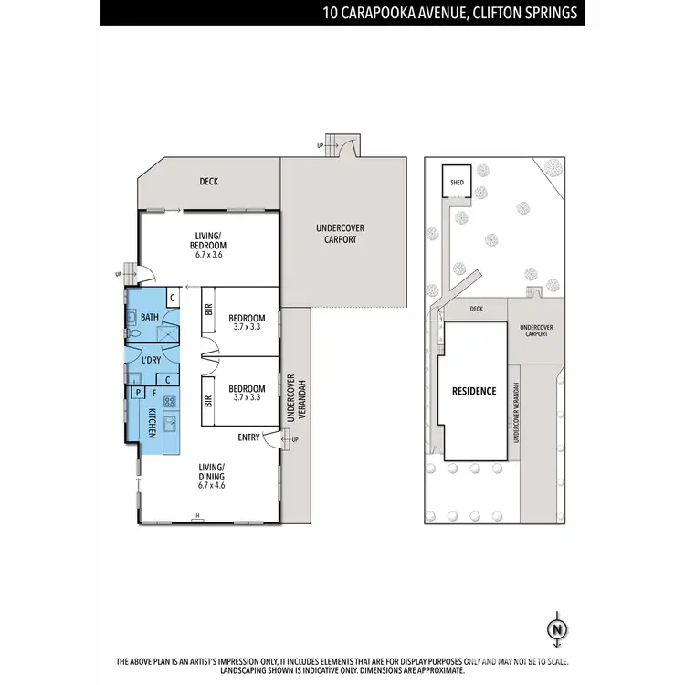 Floorplan of Homely house listing, 10 Carapooka Avenue, Clifton Springs VIC 3222