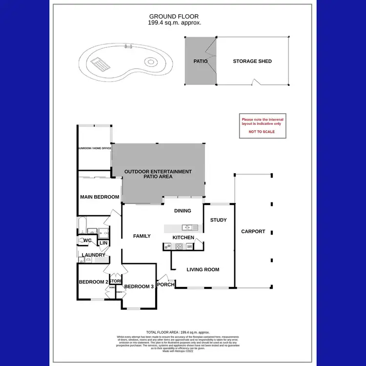 Floorplan of Homely house listing, 506 Metcalfe Road, Ferndale WA 6148