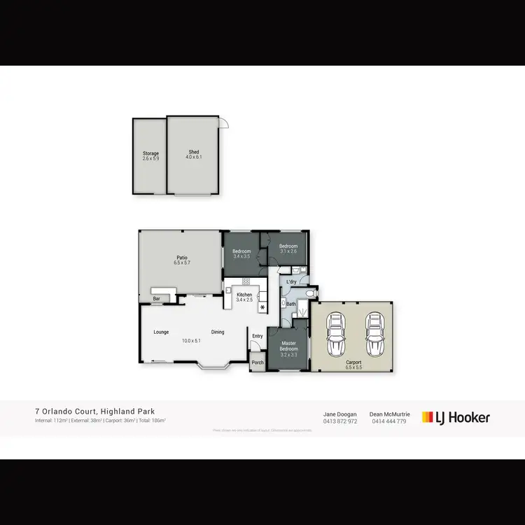 Floorplan of Homely house listing, 7 Orlando Court, Highland Park QLD 4211