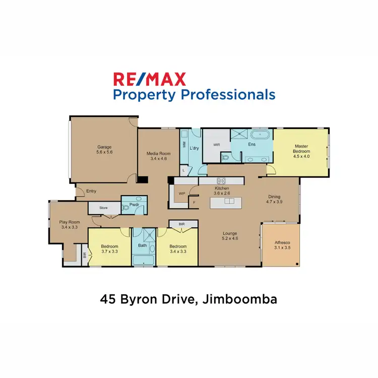 Floorplan of Homely house listing, 45 Byron Drive, Jimboomba QLD 4280
