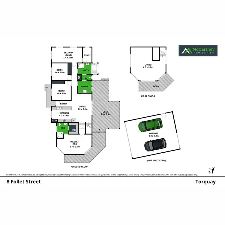 Floorplan of Homely house listing, 8 Follett Street, Torquay VIC 3228