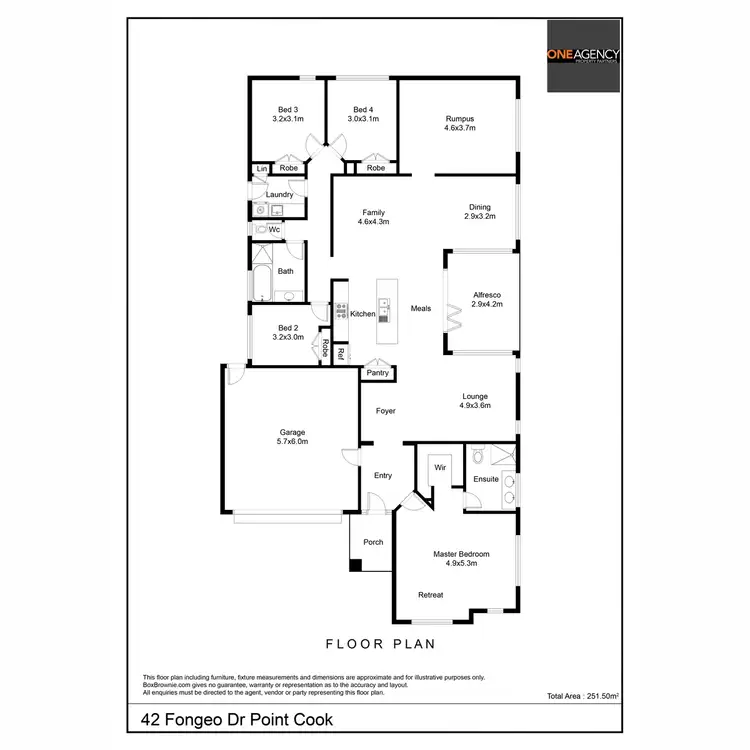 Floorplan of Homely house listing, 42 Fongeo Drive, Point Cook VIC 3030