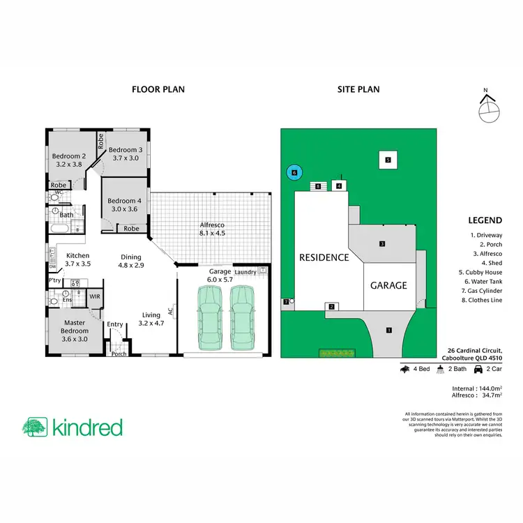 Floorplan of Homely house listing, 26 Cardinal Circuit, Caboolture QLD 4510