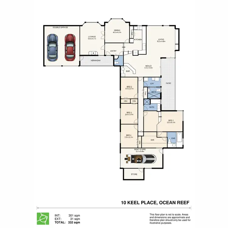 Floorplan of Homely house listing, 10 Keel Place, Ocean Reef WA 6027
