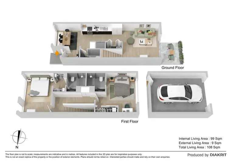 Floorplan of Homely townhouse listing, 41/25 The Corso, North Lakes QLD 4509
