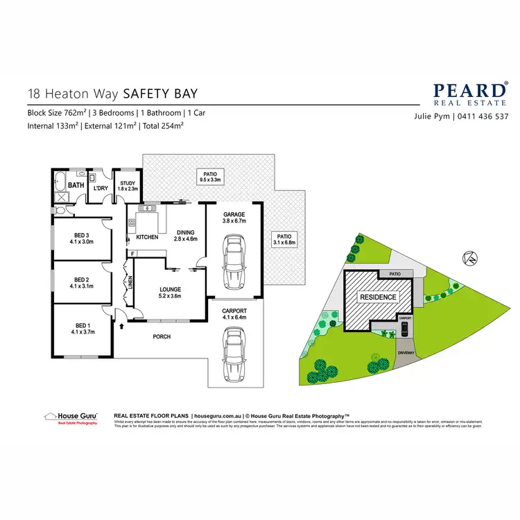 Floorplan of Homely house listing, 18 Heaton Way, Safety Bay WA 6169