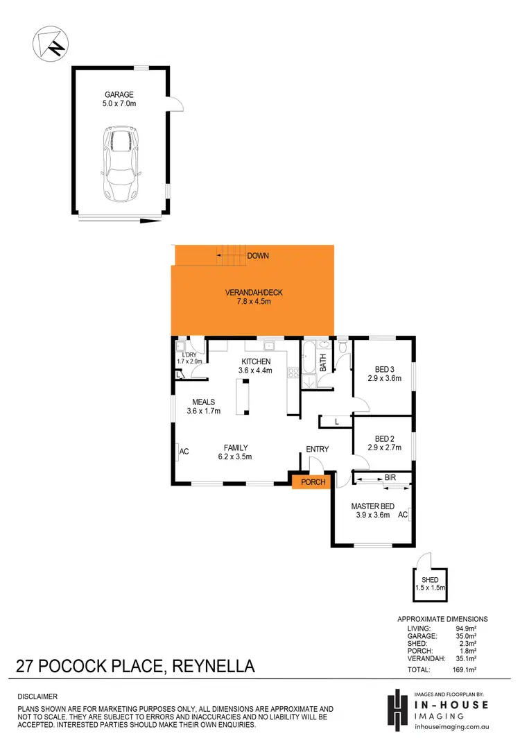 Floorplan of Homely house listing, 27 Pocock Place, Reynella SA 5161
