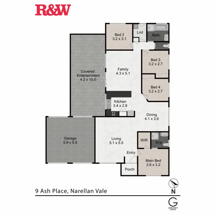 Floorplan of Homely house listing, 9 Ash Place, Narellan Vale NSW 2567