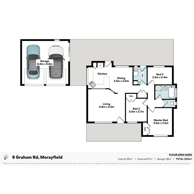 Floorplan of Homely house listing, 8 Graham Road, Morayfield QLD 4506