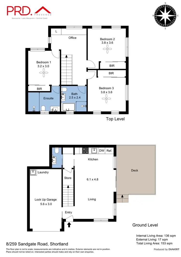 Floorplan of Homely townhouse listing, 8/259 Sandgate Road, Shortland NSW 2307